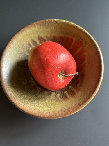 Studio Art Handmade Pottery Bowl Dripped Glazed Signed Beautiful Browns 7.5” - Picture 13 of 24