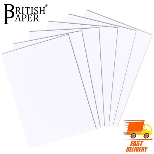 WHITE THICK THIN CARD MAKING A6 A5 A4 A3 A2 PAPER SMOOTH REAM SHEET BOARD STOCK - Picture 11 of 39