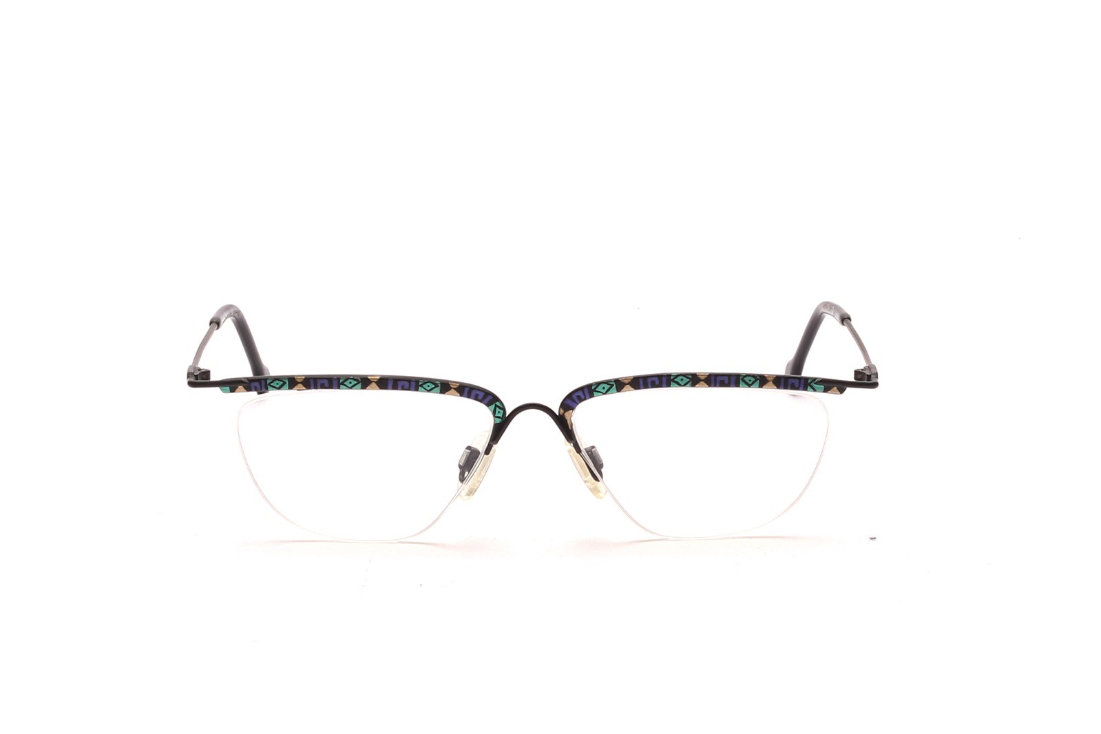 Винтажный костюм FA Fashion Германия Brille Fassung Мод. 1208 Schwarz Bunt A5