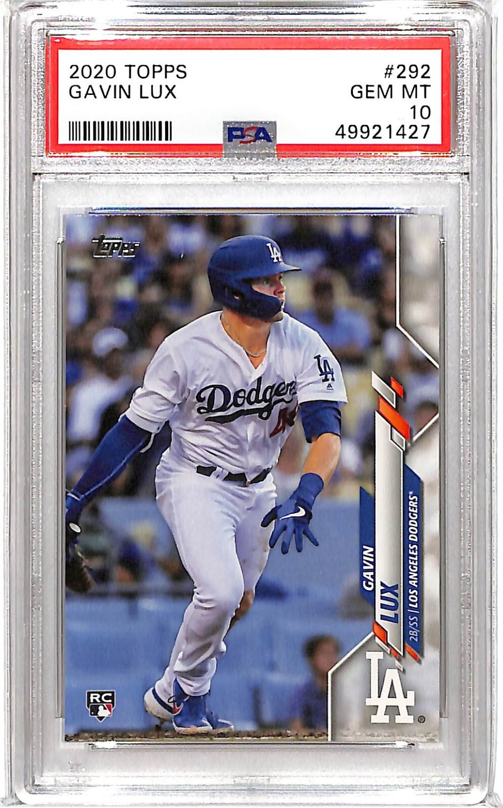 Gavin Lux 2020 Topps #292 PSA 10 GEM MT P