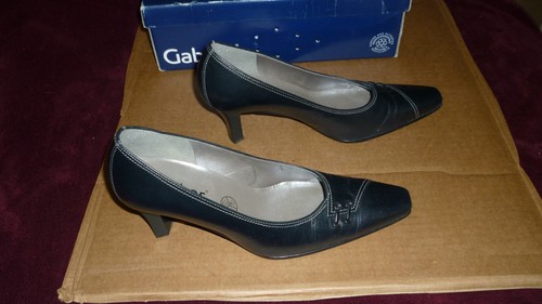 Gabor Absatz 60 mm Lederschuhe Ocean Kid, UK-Größe 4,5, EU 37,5