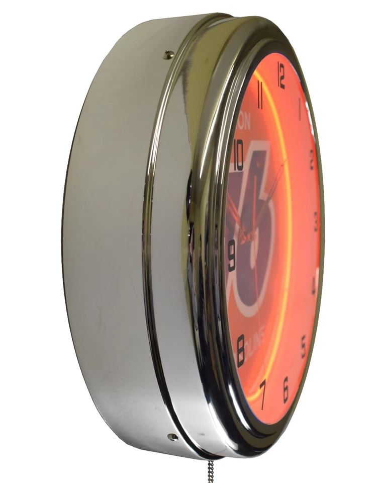 16" Union 76 Gas Oil Neon Clock Man Cave Garage Gas Station Decor (Orange) - Image 4 of 4