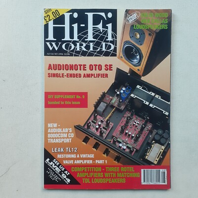 Hi-Fi World Audionote OTO SE Audiolab Onkyo Tannoy TDL NFM UKD Callas Rotel