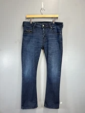 Diesel Zatiny Denim Jeans W35 36 L33 Wash 0098I Regular Bootcut Dark 