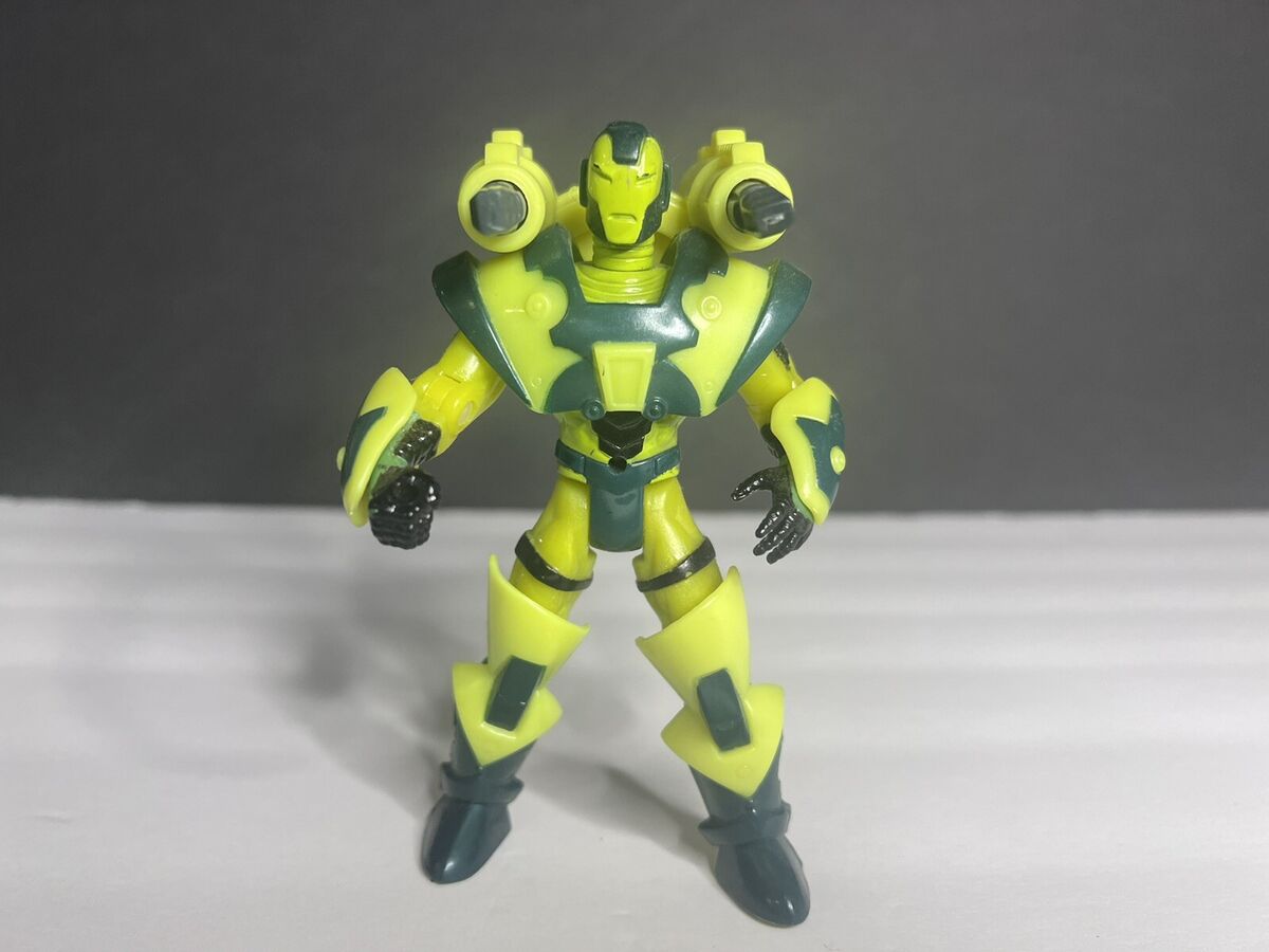 Vintage 1995 Marvel Iron Man Action Figure 5” Jointed Neon Vintage 1995 Marvel Iron Man Action Figure 5” Jointed Neon