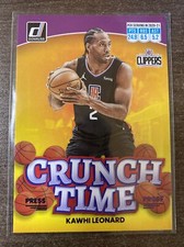 Kawhi Leonard 2022-23 Panini Donruss Crunch Time Press Proof Purple No. 7