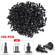 100pcs for Honda Bumper Clips Retainer 10mm Hood Fender Push Rivets Fasteners