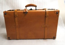 KOFFER Reisekoffer ANTIK Lederkoffer RARITÄT Leder OLDTIMER Deko CABRIO Top 3784