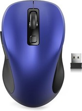 Trueque Wireless Mouse for Laptop 2.4GHz Ergonomic Computer Mouse with Back ...