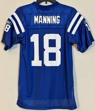 Peyton Manning 18 Indianapolis Colts Football Jersey Youth Size Large 14-16 Boy
