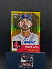 2022 Topps Chrome Platinum - Chrome Gold Autographs Connor Wong #CPA-CW (AU, RC)