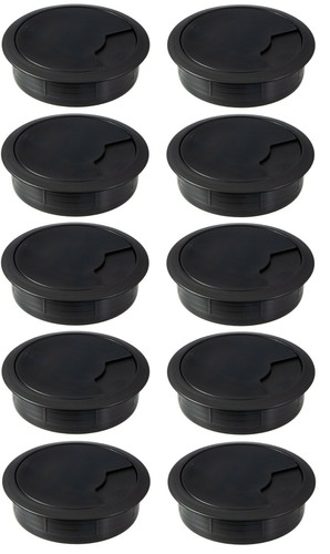 Kabeldurchführung Kunststoff schwarz matt Table Kabeldurchlass Kabeldose Ø 60 80 - Bild 10 von 10