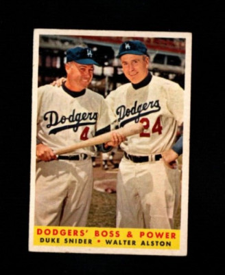 1958 Topps # 314 Dodgers Boss & Power Ex-Mt (Duke Snider)