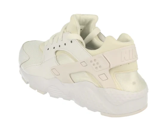 Zapatos de entrenamiento Nike para mujer 8 M (6,5 años) Huarache Run (GS) en blanco/platino puro Foto 3 de 4