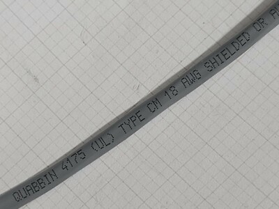 Quabbin 4175 18/4C Shielded Control/Electronics Cable = Belden 9418 Gray /10ft