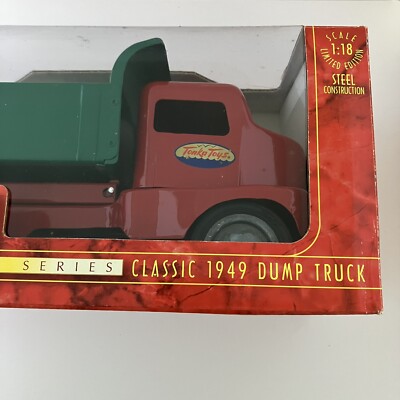 Vintage Tonka Steel Dump Truck Toy Red and Green Classic 1949