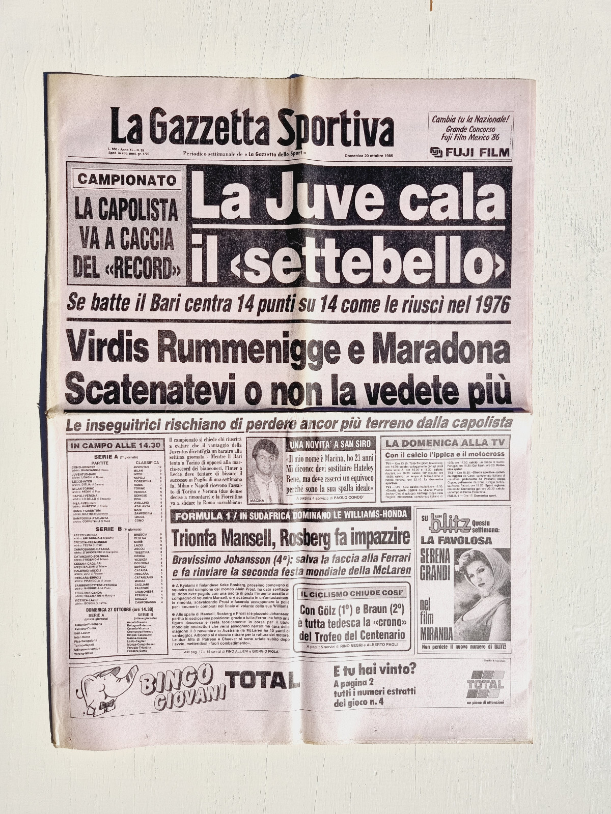 le match du jour, 19 octobre 1983 : PSG-Juventus Turin, choc au sommet - Paris.canal-historique