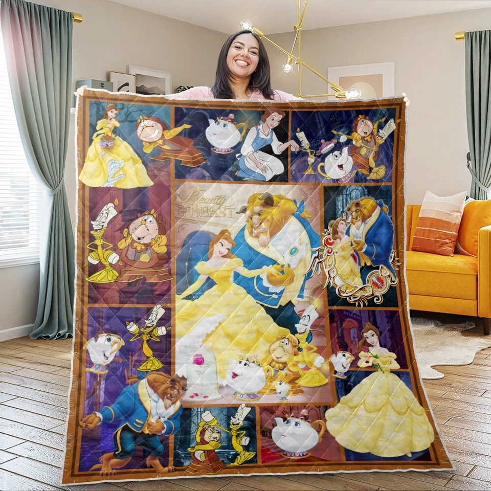 Edredón, manta de edredón de La Bella y la Bestia Foto 4 de 4