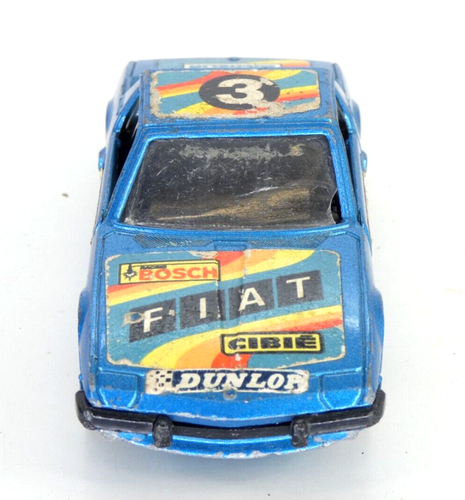 Corgi Fiat X 1/9 RARE Blue Racing Toy Car Vintage Collectible Model - Picture 2 of 12