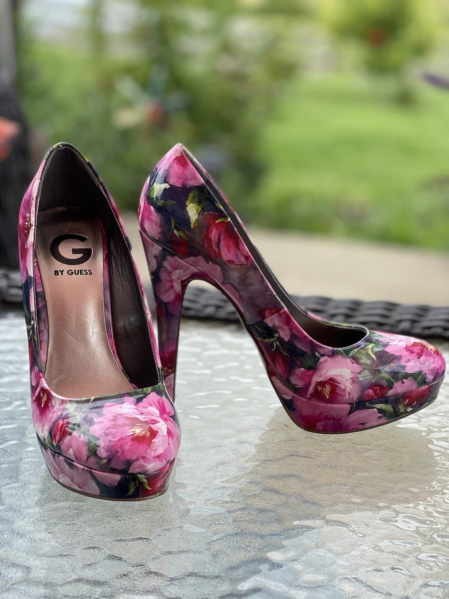 Guess floral sales heels