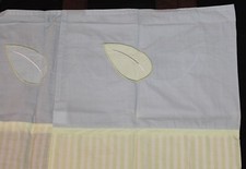 Nursery Valance green blue leaf tab top 37x15 baby boy new 00291