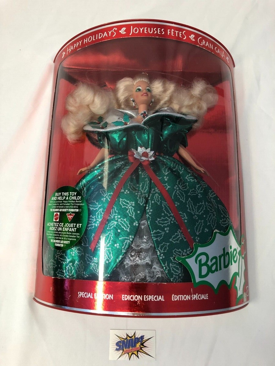 1995 Happy Holidays Barbie Special Edition - Barbie - 1995 Mattel
