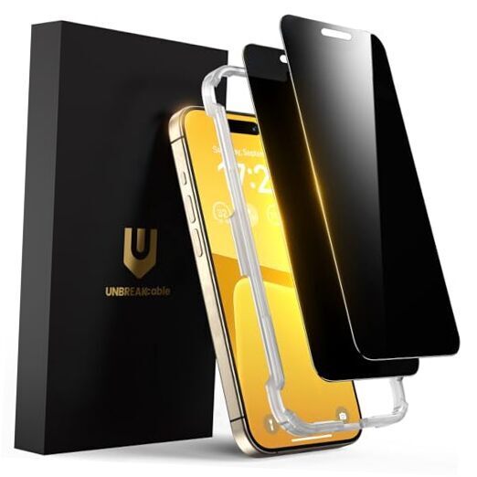 Privacy Screen Protector for iPhone 15 Pro, Anti-Spy iPhone 15 Pro-6.1 Inch