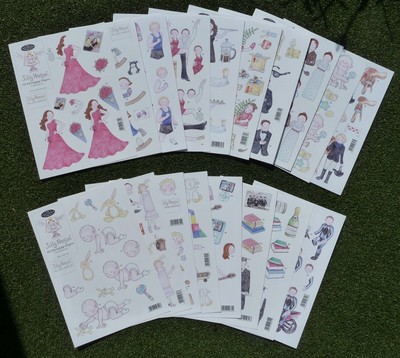 A4 Decoupage Stanzbogen - Topper - Kinder - Motorräder - Herren - Sport