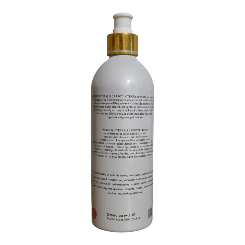 FASTER WHITE Carrot Body Lotion 500ml X 1 Bottle - Image 2 of 3