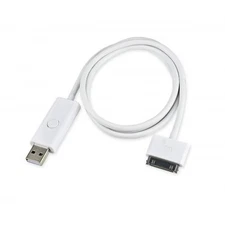 Syba SY-CAB20146 Smart Charger Sync USB Cable with Blue LED Light for iPhone