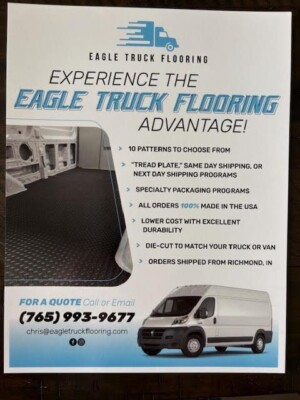 #ad Diamond Patterned Rubber Cargo mat for Ford Transit 148quot; WB $185.00