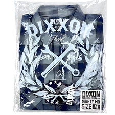 DIXXON Flannel "Mighty Mo" Men's MEDIUM Plaid Button USS Missouri Navy Shirt