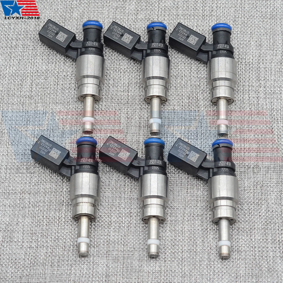 Inyectores de combustible 6 piezas para Audi A4 A5 A6 Q5 2008-2011 3,2 L V6 06E906036E 079906036C Foto 3 de 4