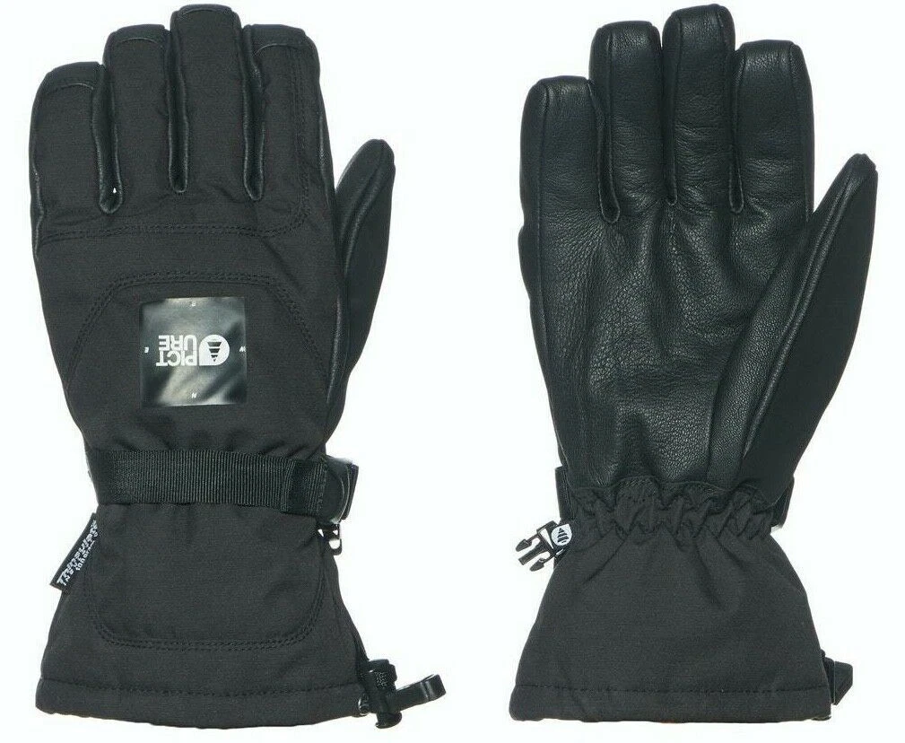 Picture Organic Mankota Mens Gloves Ski Snowboard Leather Winter Snow NEW RRP£75
