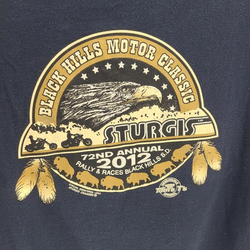 Camisa Sturgis 2012 Unisex Black Hills Motocicleta Clásica Rally Gildan XL 72a - Imagen 2 de 5