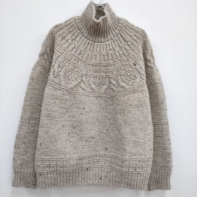 BATONER BN-21FM-055 Size 3 SPREAD ALAN TURTLE NECK knit beige 4 