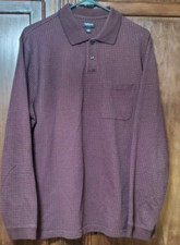Van Heusen L Plum Colored Long Sleeve Men's Shirt