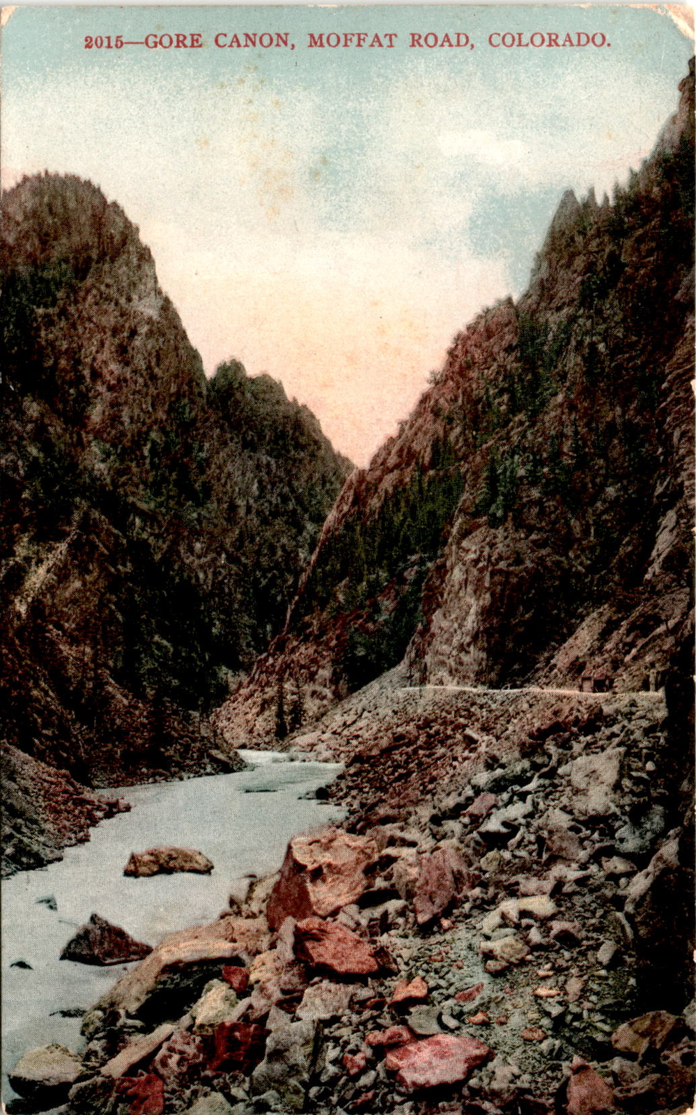 2015 GORE CANON, MOFFAT ROAD, COLORADO, Great Western Post Card Co Postcard