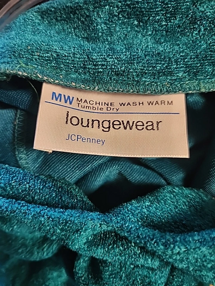 Maxi Vestido de Noche Largo JC Penny Loungewear Para Mujer’s M Verde Esmeralda Cuello en V De Colección  Foto 3 de 4