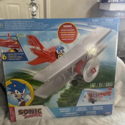 Sonic The Hedgehog Tornado Biplane Playset with 2.5" Sonic Action Figure New E12 - Picture 8 of 9