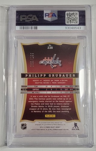 Camiseta deportiva Select Philipp Grubauer 2013-14 autógrafo RC/199 #238 Capitals novato - Imagen 2 de 2