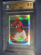 PHIL ERVIN 2013 Bowman Chrome Mini Refractor /125 BGS GEM MINT 9.5 RC Reds