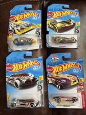 2017 Hot Wheels Super Chromes imperfect package Holiday Racer Lot Of 4