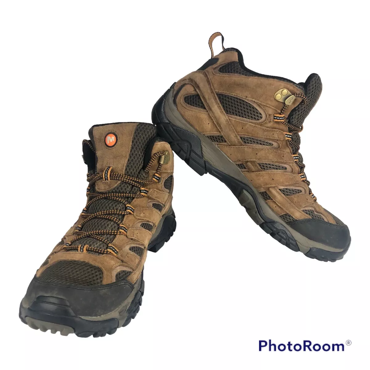 Merrell Men Moab 2 Mid Waterproof Wide Hiking Boots Suede Leather J06051 SIZE 11