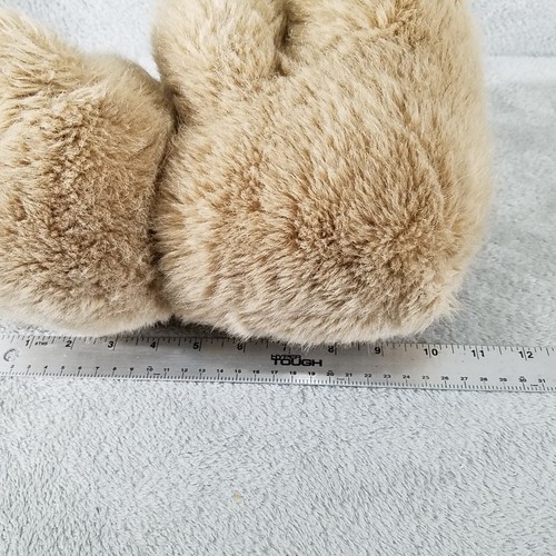 "Giocattolo imbottito vintage Mary Meyer peluche marrone orsacchiotto verde nastro 10" - Foto 8 di 9