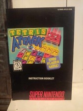 TETRIS ATTACK Super Nintendo SNES Game Original 1996 Instruction Booklet Manual