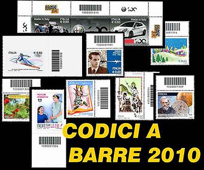 ITALY 2010 Barcodes Single Value Choose From All ** ITALY Barcode