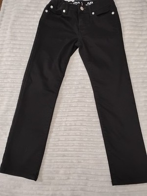 Arizona Boys Size 8 Flex Slim Fit Pants Black Dress