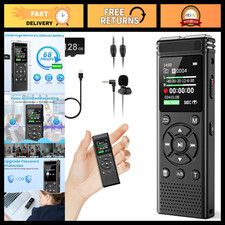 136GB Digital Voice Recorder, 9775 Hours Audio, Playback, High-Quality Sound