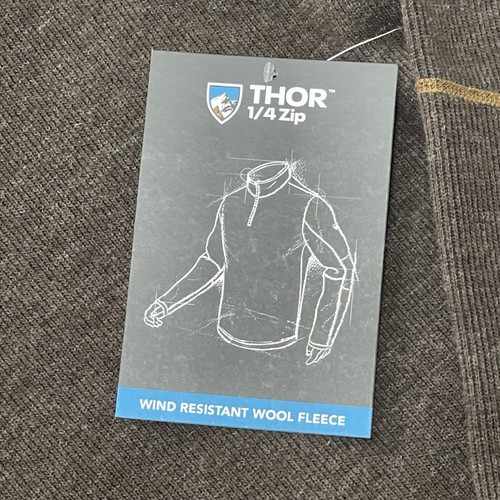 Kuhl Sweater Men 2XL Thor ThermoKore Espresso 1/4 Zip Wool Fleece Lined Pullover - Picture 5 of 8